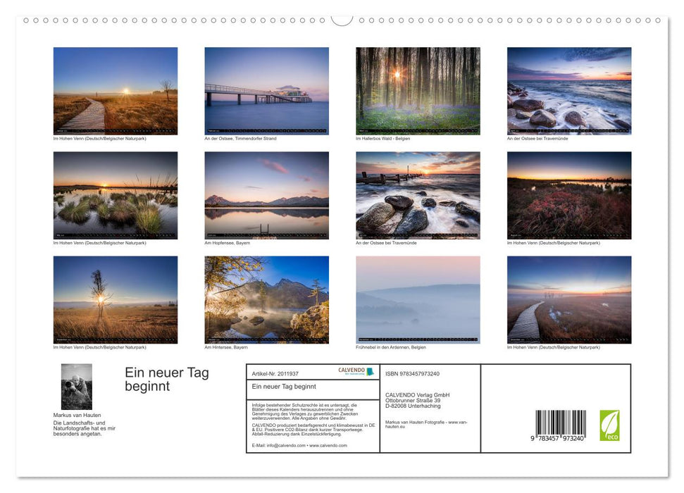 Ein neuer Tag beginnt (CALVENDO Premium Wandkalender 2026)