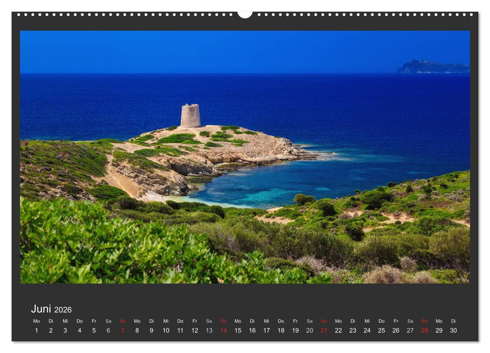 Sardinien - Traumstrände am Mittelmeer (CALVENDO Premium Wandkalender 2026)
