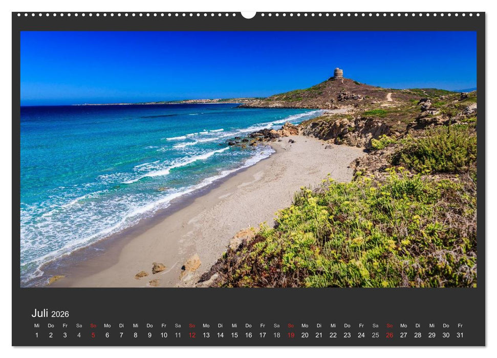 Sardinien - Traumstrände am Mittelmeer (CALVENDO Premium Wandkalender 2026)