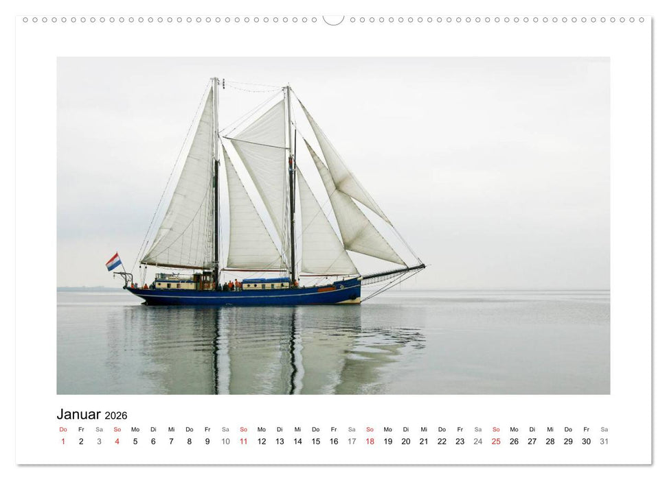 Traditionsschiffe auf der Ostsee (CALVENDO Premium Wandkalender 2026)