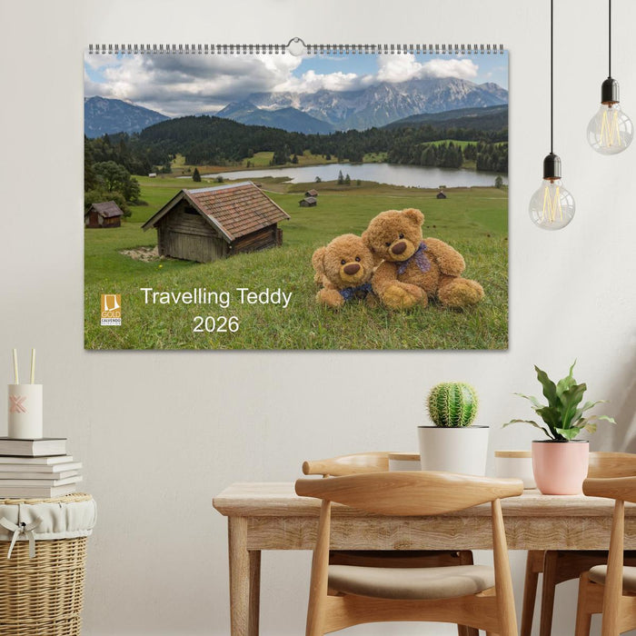 Travelling Teddy 2026 (CALVENDO Wandkalender 2026)