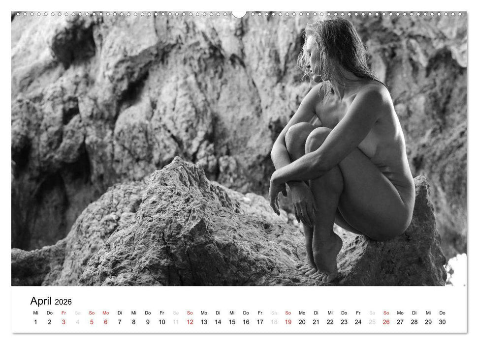 Klassischer Akt schwarz und weiß (CALVENDO Premium Wandkalender 2026)