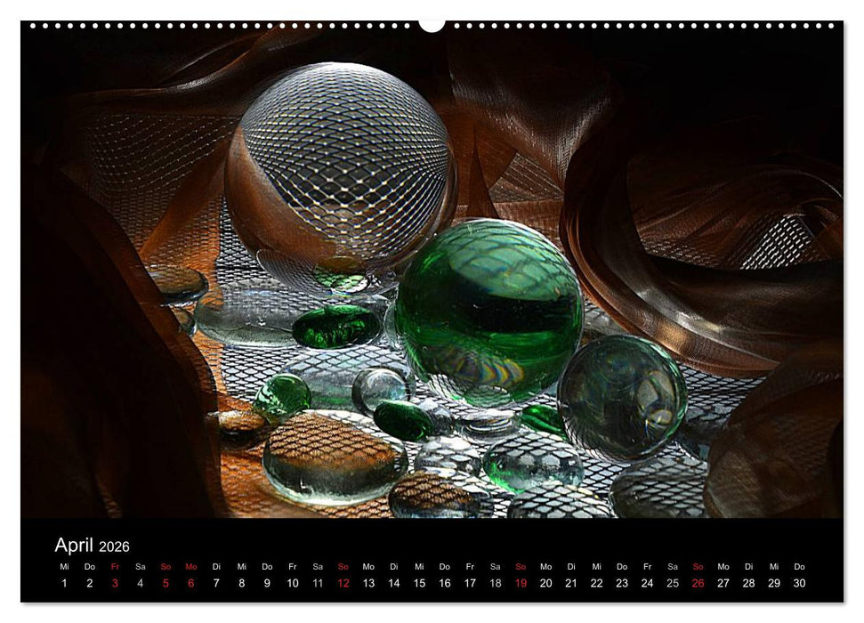 Licht und Glas - Neue Fotoimpressionen (CALVENDO Wandkalender 2026)