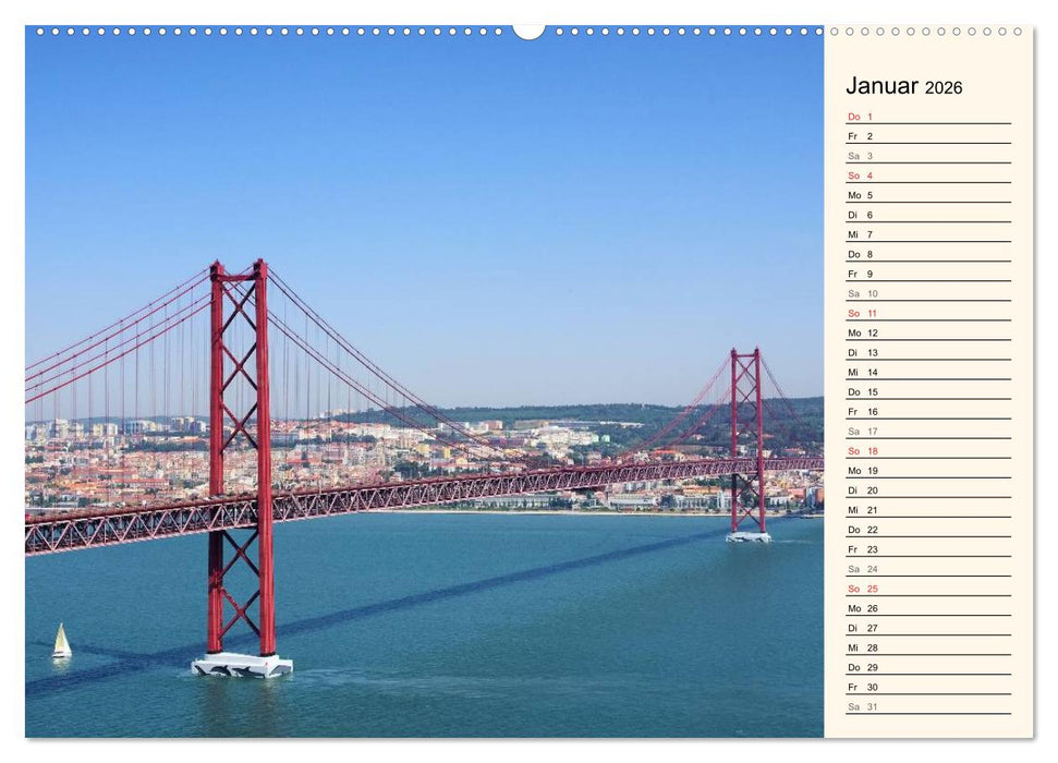 Portugal (CALVENDO Premium Wandkalender 2026)