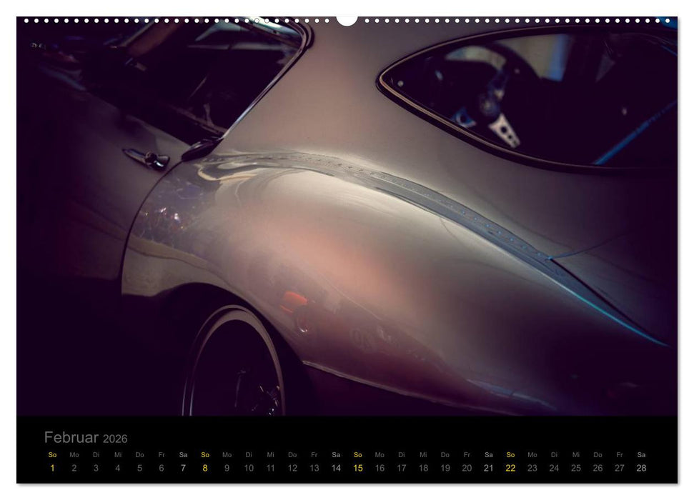Jaguar E-Type - Bodies (CALVENDO Premium Wandkalender 2026)