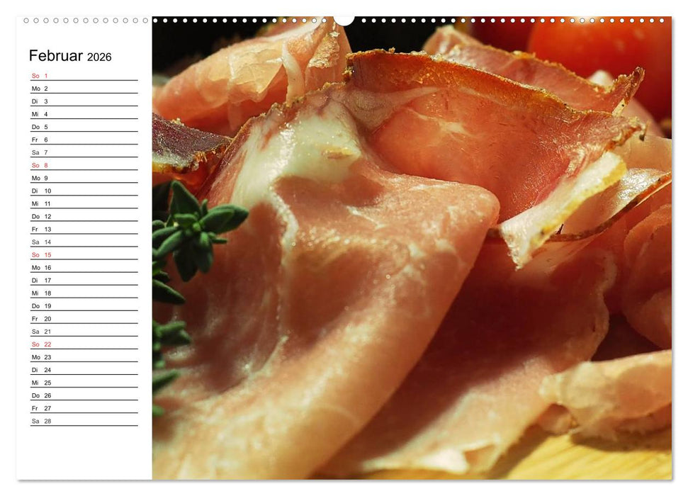 Brotzeit. Herzhaft und beliebt (CALVENDO Premium Wandkalender 2026)