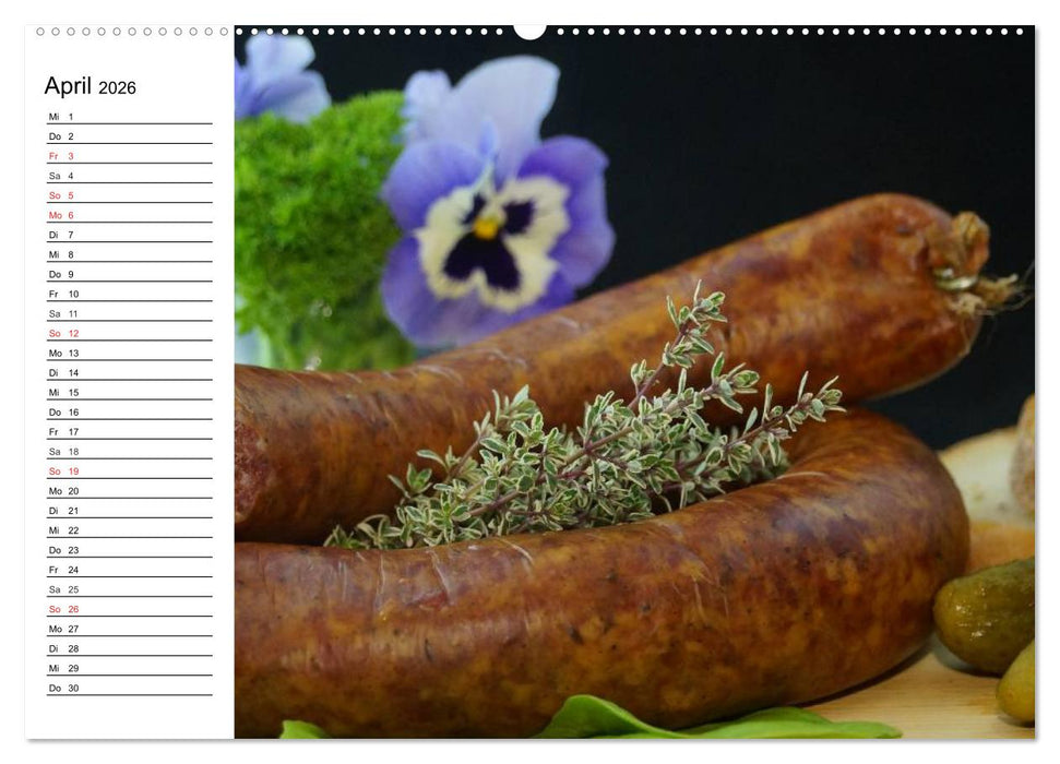 Brotzeit. Herzhaft und beliebt (CALVENDO Premium Wandkalender 2026)