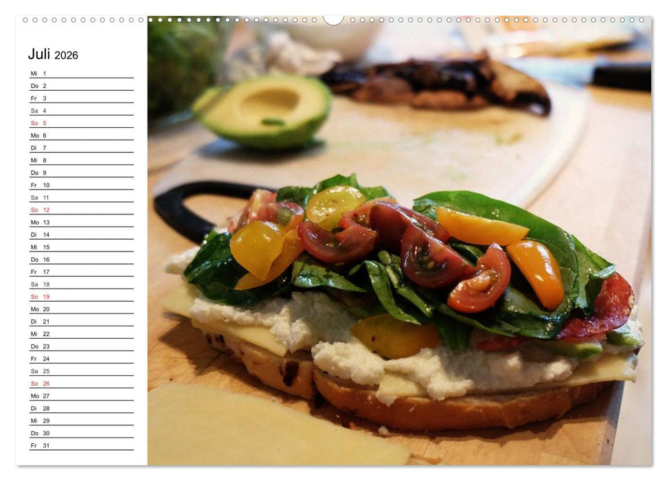 Brotzeit. Herzhaft und beliebt (CALVENDO Premium Wandkalender 2026)
