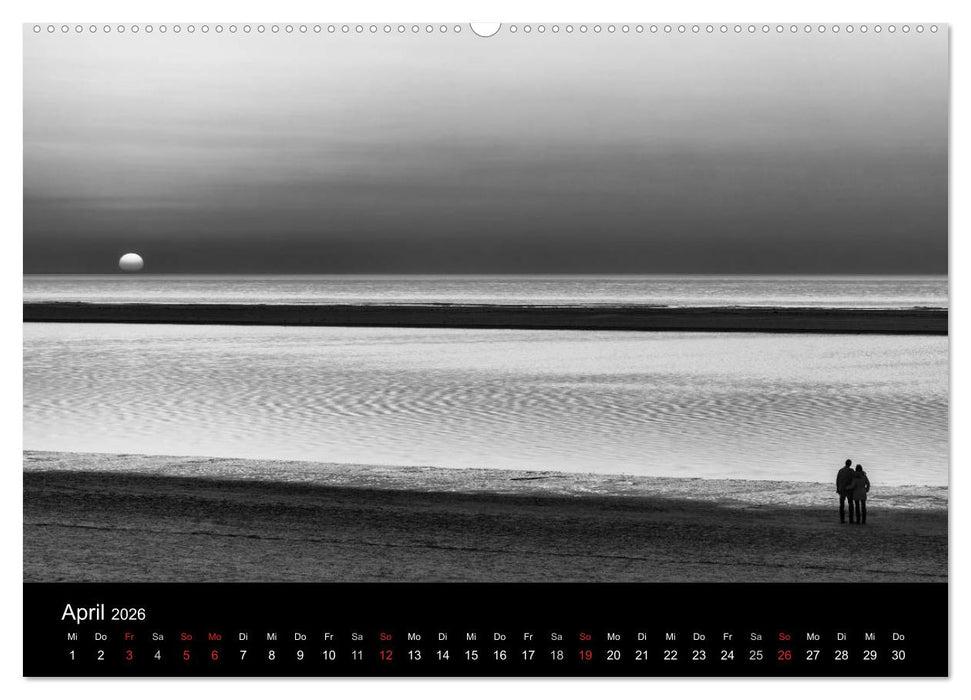 Ost-Friesische Schwarz-Weiß-Ansichten (CALVENDO Premium Wandkalender 2026)