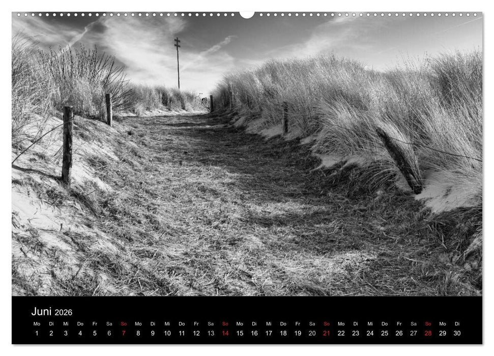Ost-Friesische Schwarz-Weiß-Ansichten (CALVENDO Premium Wandkalender 2026)