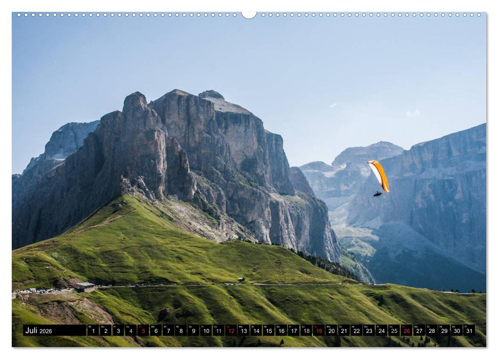 Paragliding - die Faszination des Fliegens (CALVENDO Premium Wandkalender 2026)