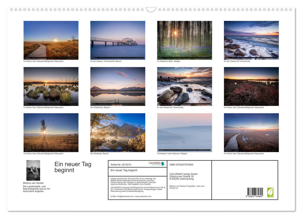 Ein neuer Tag beginnt (CALVENDO Wandkalender 2026)