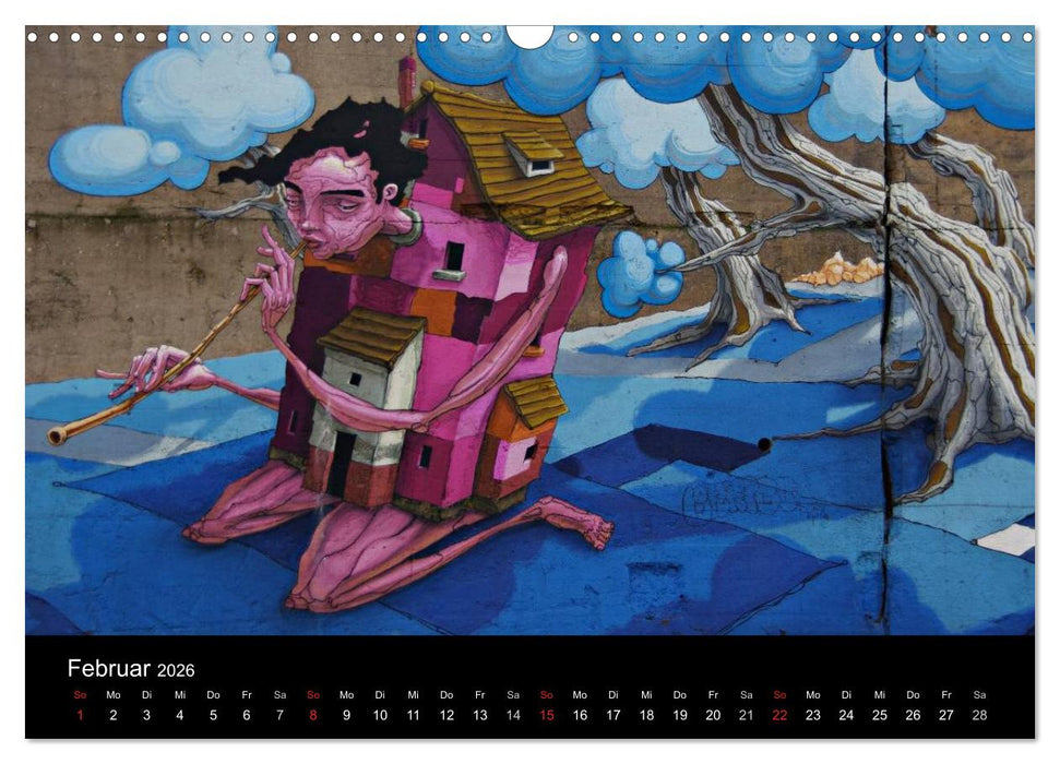 Grafittikunst (CALVENDO Wandkalender 2026)