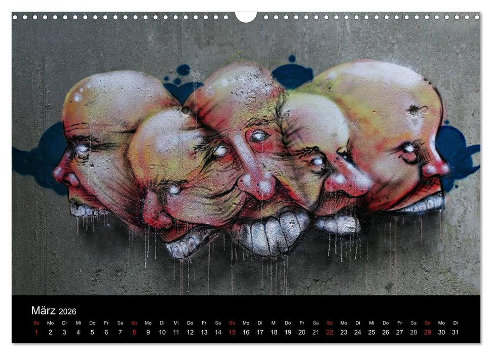 Grafittikunst (CALVENDO Wandkalender 2026)