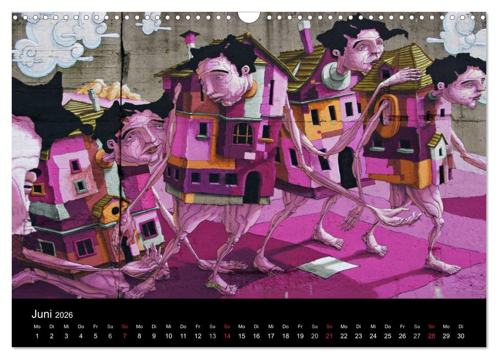 Grafittikunst (CALVENDO Wandkalender 2026)