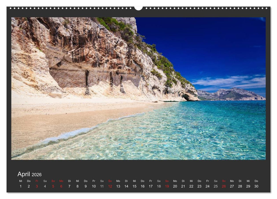 Sardinien - Traumstrände am Mittelmeer (CALVENDO Wandkalender 2026)