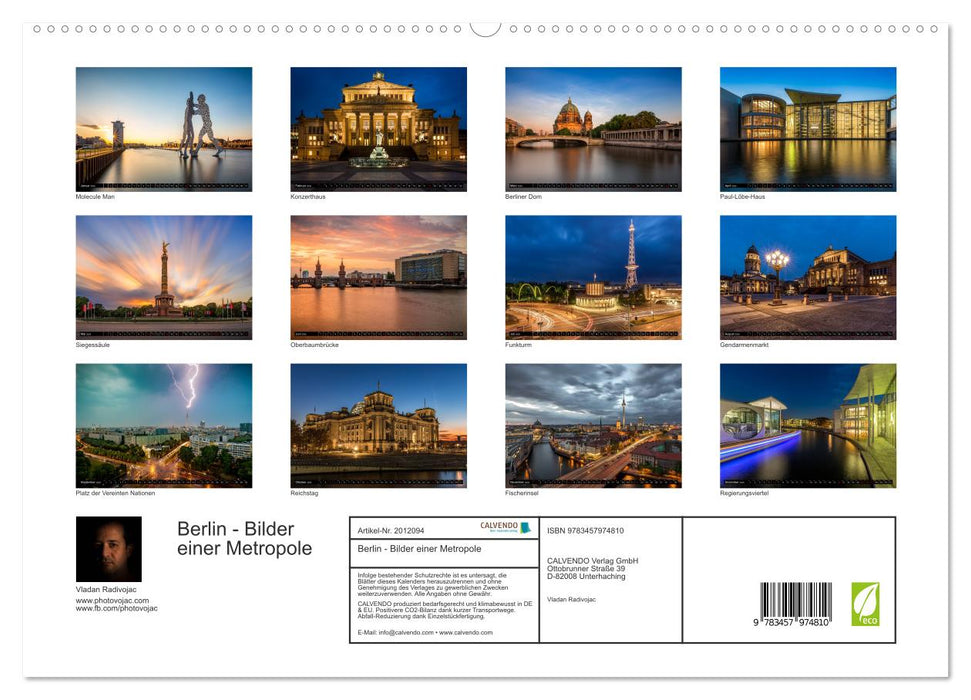 Berlin - Bilder einer Metropole (CALVENDO Premium Wandkalender 2026)