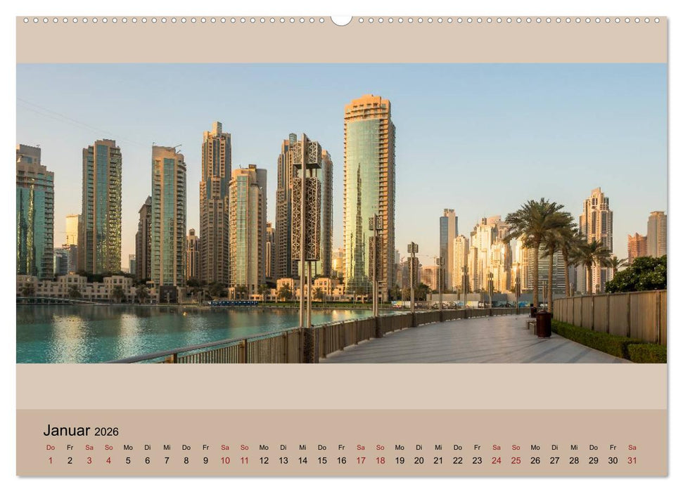 Impressions of Dubai 2026 (CALVENDO Premium Wandkalender 2026)