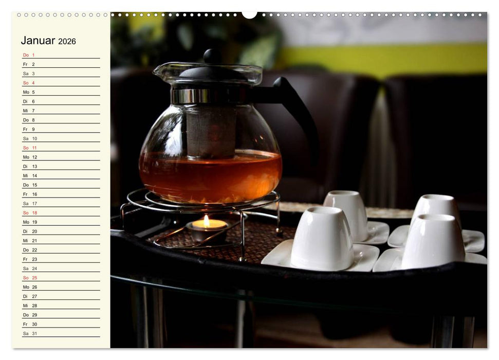 Es ist Zeit für Tee. Impressionen (CALVENDO Premium Wandkalender 2026)