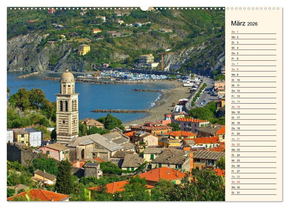 Urlaub an der Italienischen Riviera (CALVENDO Premium Wandkalender 2026)