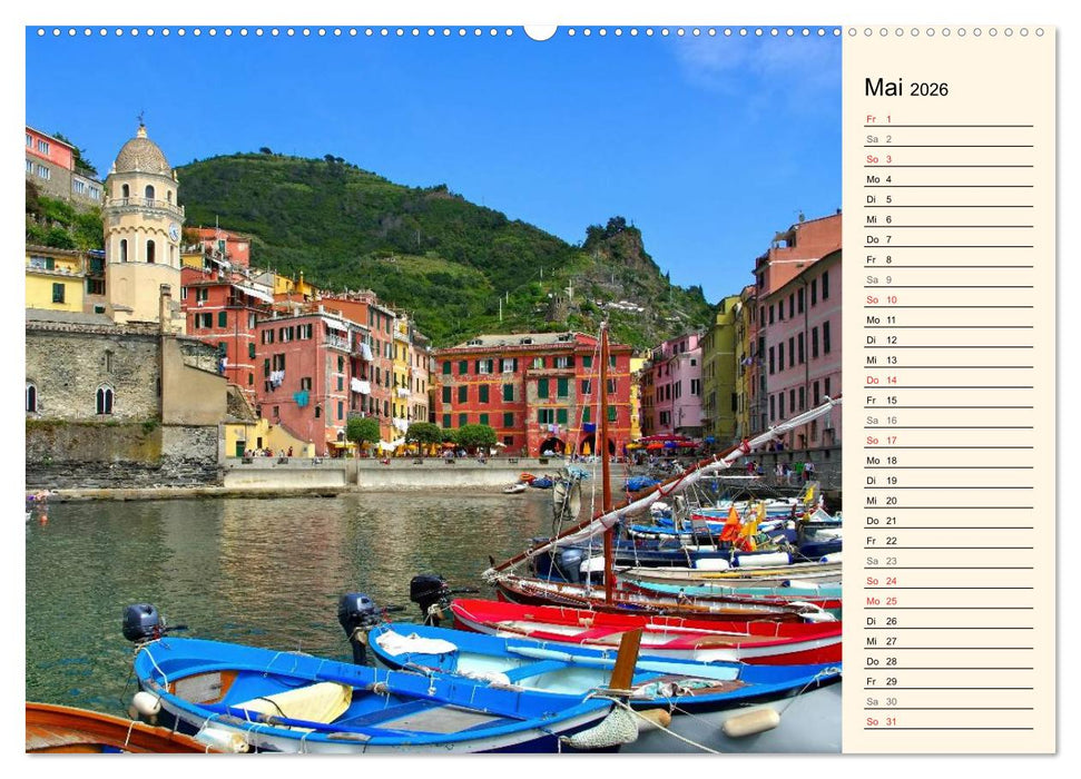 Urlaub an der Italienischen Riviera (CALVENDO Premium Wandkalender 2026)