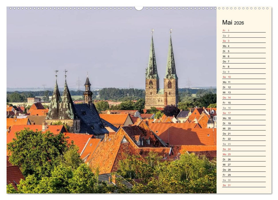 Quedlinburg - Welterbestadt im Harz (CALVENDO Premium Wandkalender 2026)