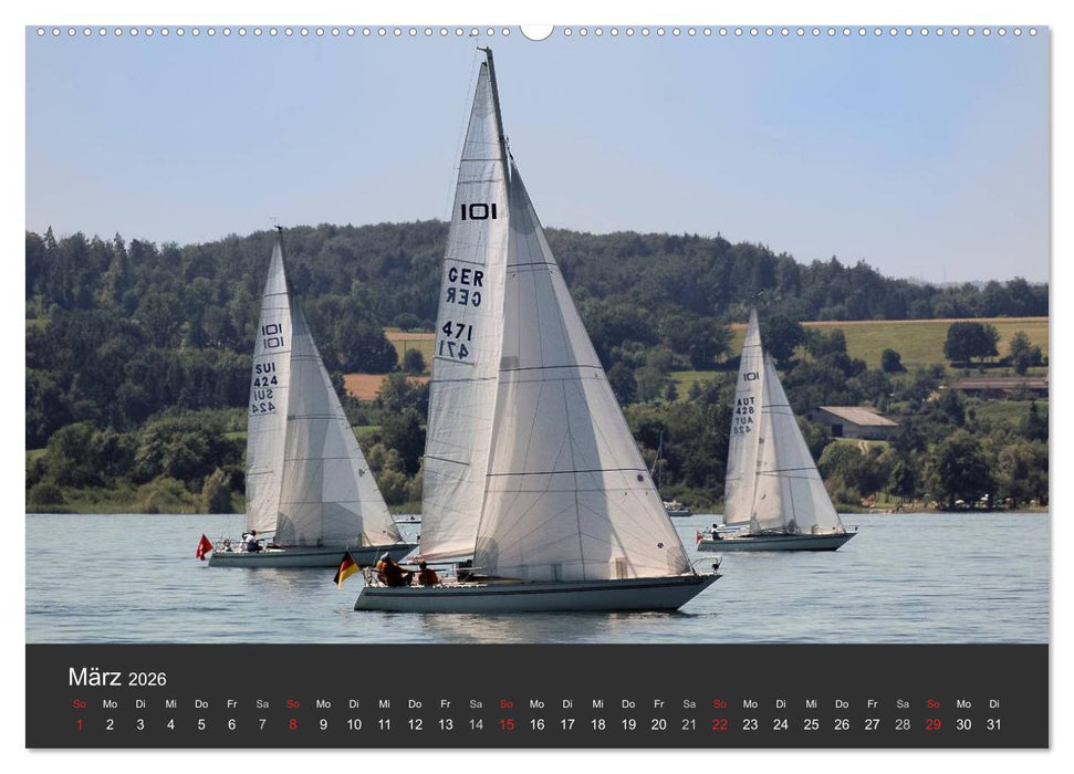 Segelboote auf dem Bodensee (CALVENDO Wandkalender 2026)