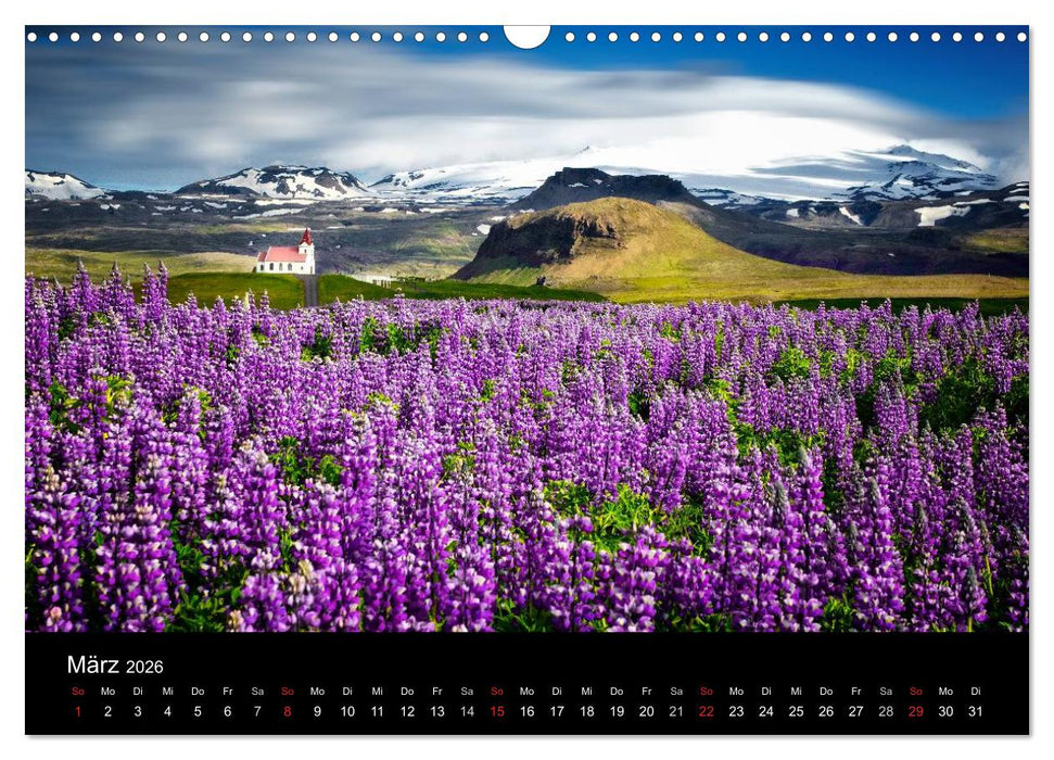 Island - Insel aus Feuer und Eis (CALVENDO Wandkalender 2026)