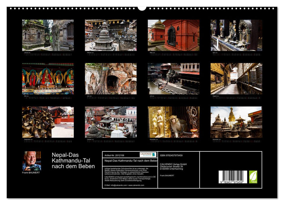 Nepal-Das Kathmandu-Tal nach dem Beben (CALVENDO Premium Wandkalender 2026)