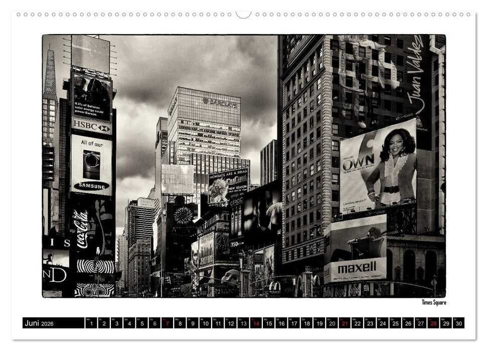 Manhattan Memories - Erinnerungen an New York (CALVENDO Premium Wandkalender 2026)