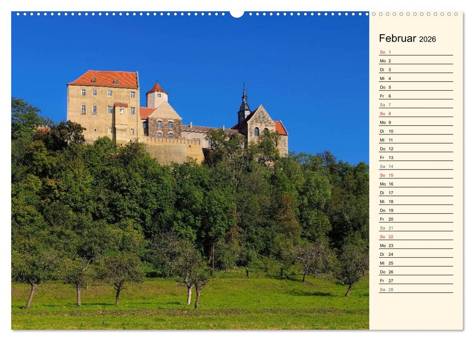 Saale-Unstrut - Region aus Wein und Stein (CALVENDO Premium Wandkalender 2026)