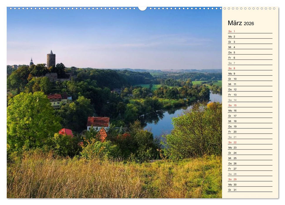 Saale-Unstrut - Region aus Wein und Stein (CALVENDO Premium Wandkalender 2026)