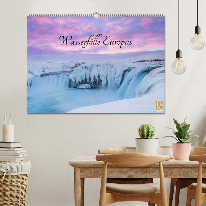 Wasserfälle Europas (CALVENDO Wandkalender 2026)