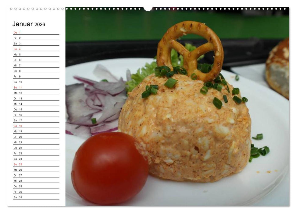 Brotzeit. Herzhaft und beliebt (CALVENDO Wandkalender 2026)