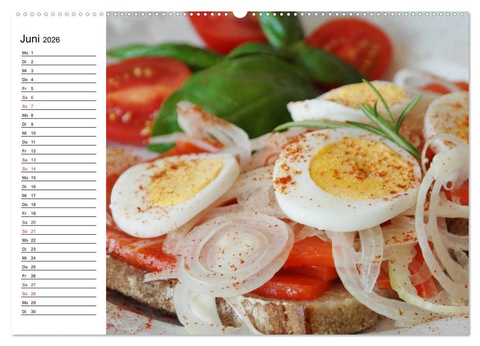 Brotzeit. Herzhaft und beliebt (CALVENDO Wandkalender 2026)