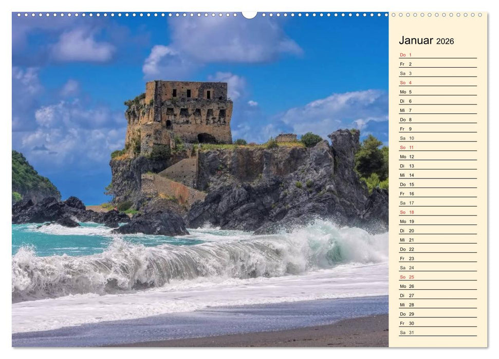 Burgen in Italien (CALVENDO Premium Wandkalender 2026)