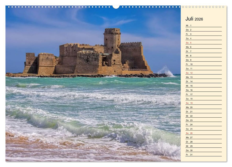 Burgen in Italien (CALVENDO Premium Wandkalender 2026)