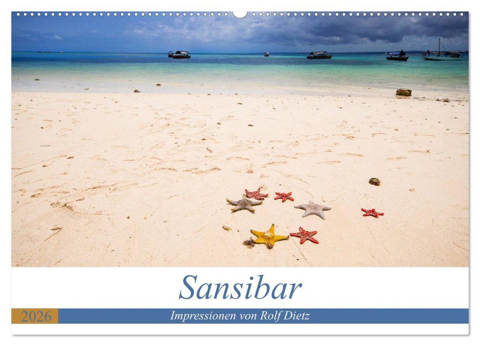 Sansibar - Impressionen von Rolf Dietz (CALVENDO Wandkalender 2026)
