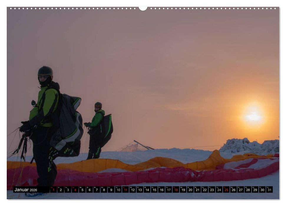 Paragliding - die Faszination des Fliegens (CALVENDO Wandkalender 2026)