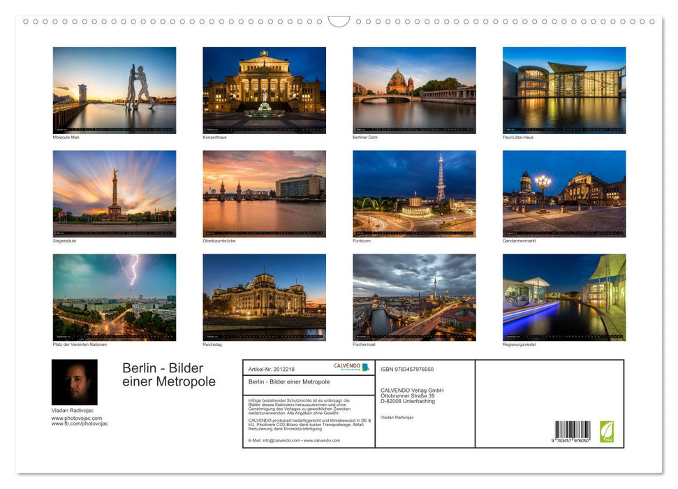 Berlin - Bilder einer Metropole (CALVENDO Wandkalender 2026)