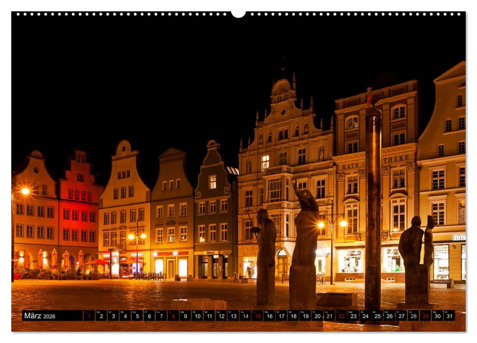 Deutsche Hansestädte - Lübeck Wismar Rostock Stralsund (CALVENDO Wandkalender 2026)