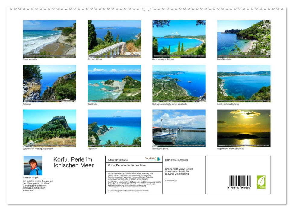 Korfu, Perle im Ionischen Meer (CALVENDO Premium Wandkalender 2026)