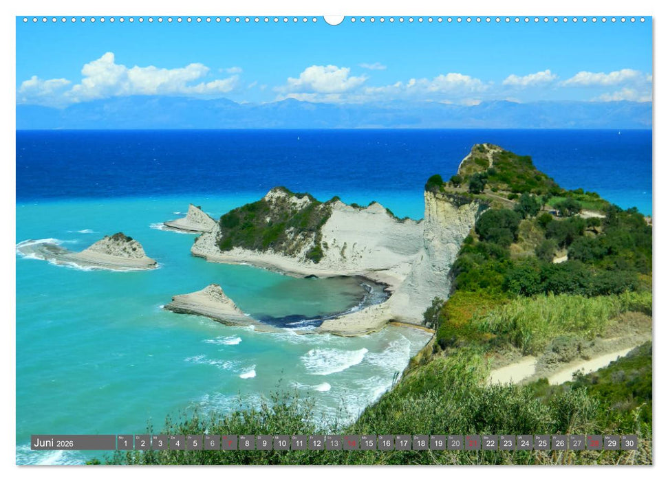 Korfu, Perle im Ionischen Meer (CALVENDO Premium Wandkalender 2026)