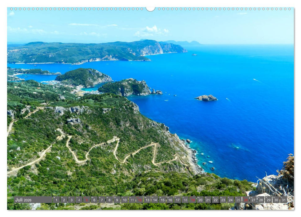 Korfu, Perle im Ionischen Meer (CALVENDO Premium Wandkalender 2026)