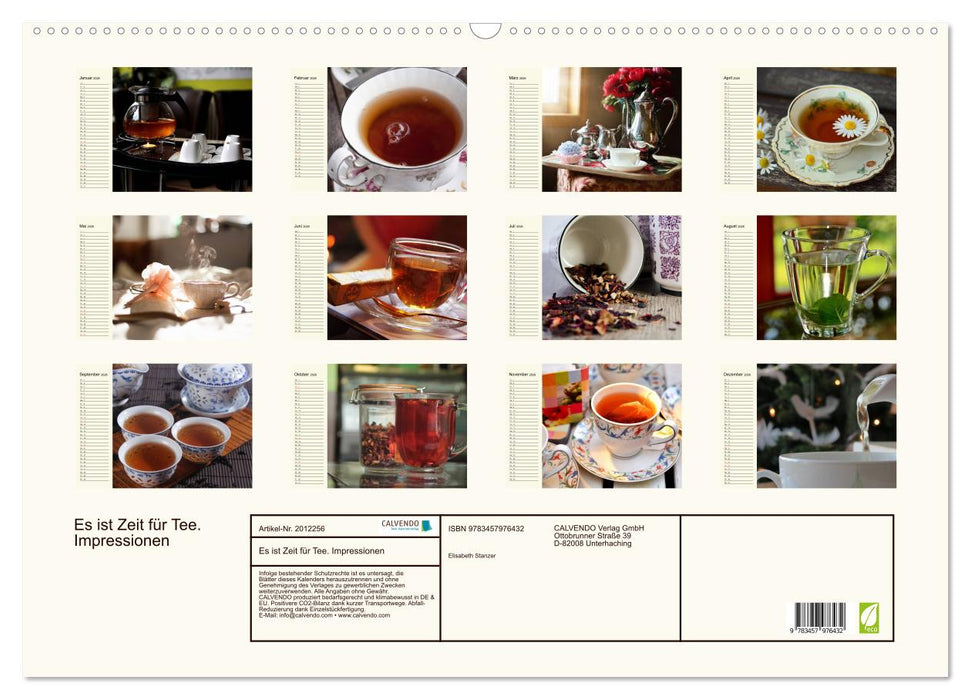 Es ist Zeit für Tee. Impressionen (CALVENDO Wandkalender 2026)