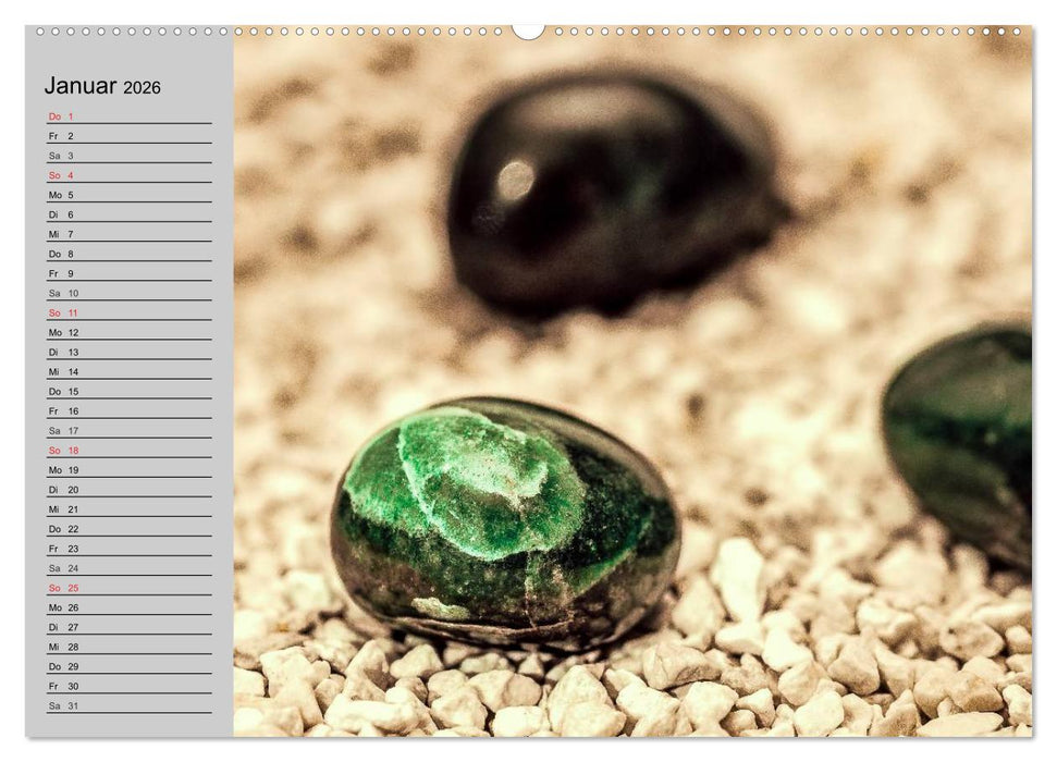 Minerale. Kristalle und Edelsteine (CALVENDO Premium Wandkalender 2026)