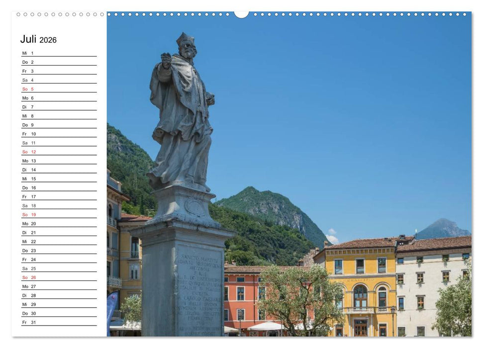WUNDERBARER GARDASEE Riva del Garda und Torbole (CALVENDO Premium Wandkalender 2026)