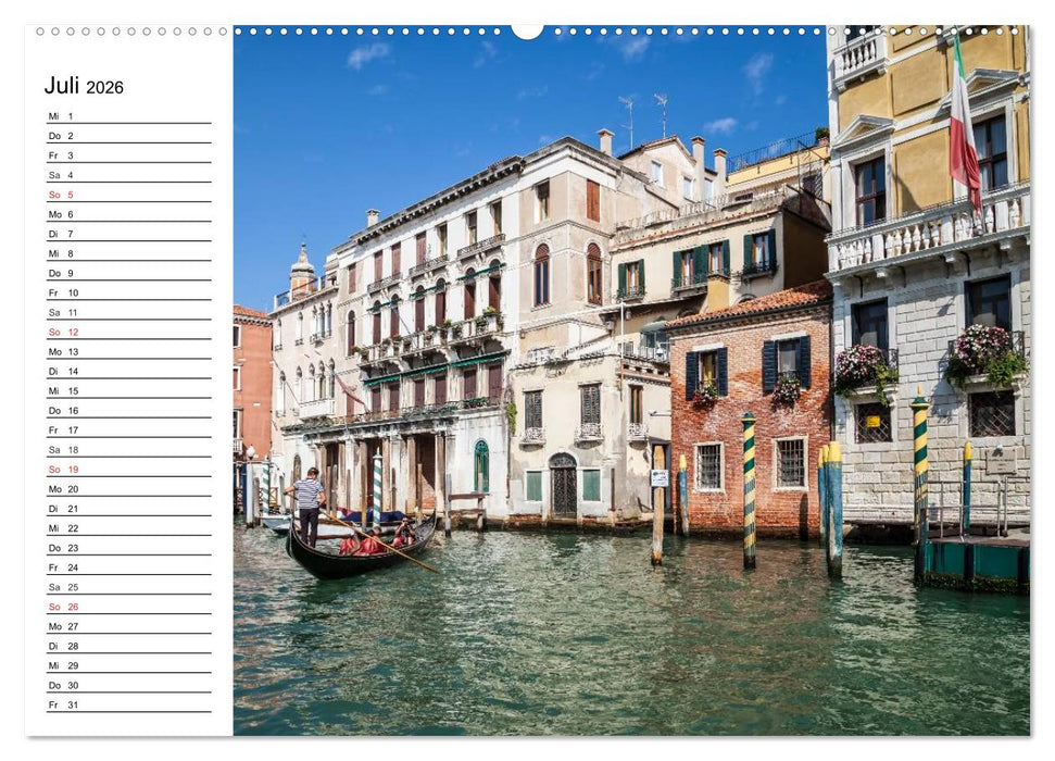 VENEDIG Eine Tour auf dem Canal Grande (CALVENDO Premium Wandkalender 2026)