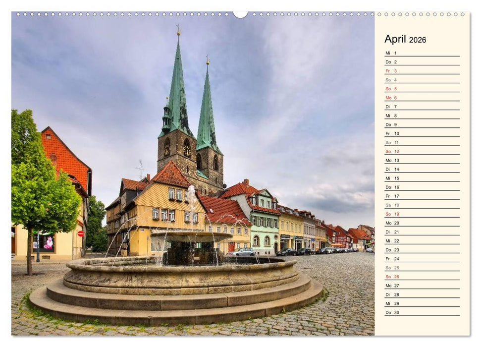 Quedlinburg - Welterbestadt im Harz (CALVENDO Wandkalender 2026)