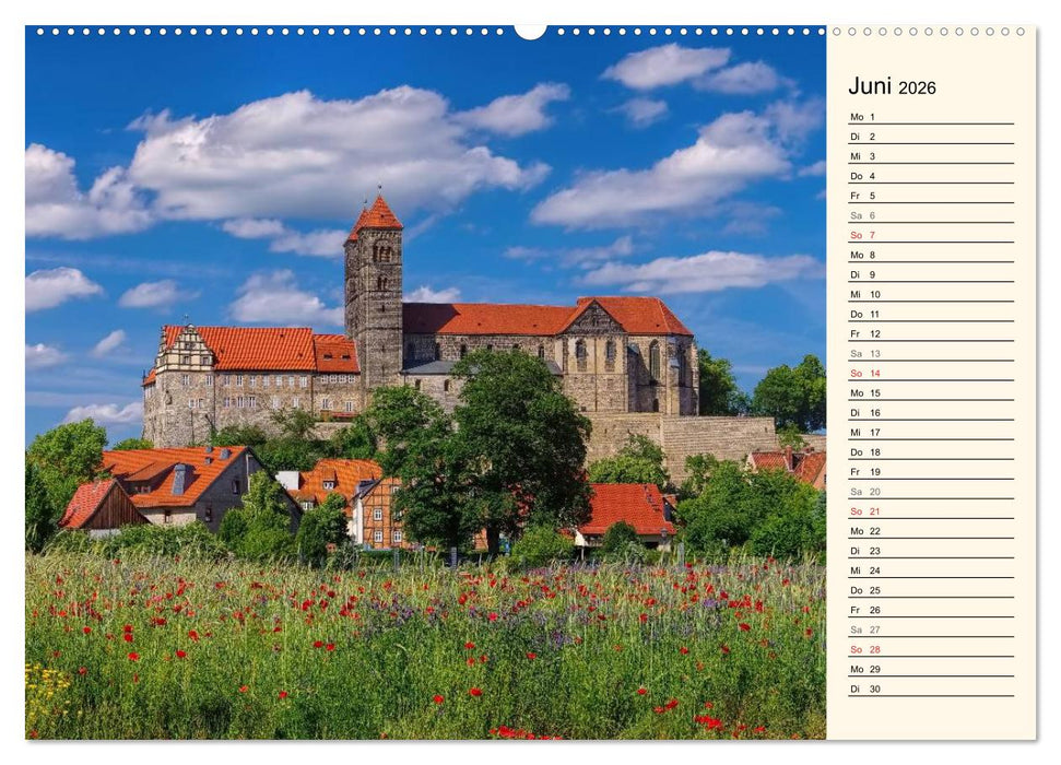 Quedlinburg - Welterbestadt im Harz (CALVENDO Wandkalender 2026)